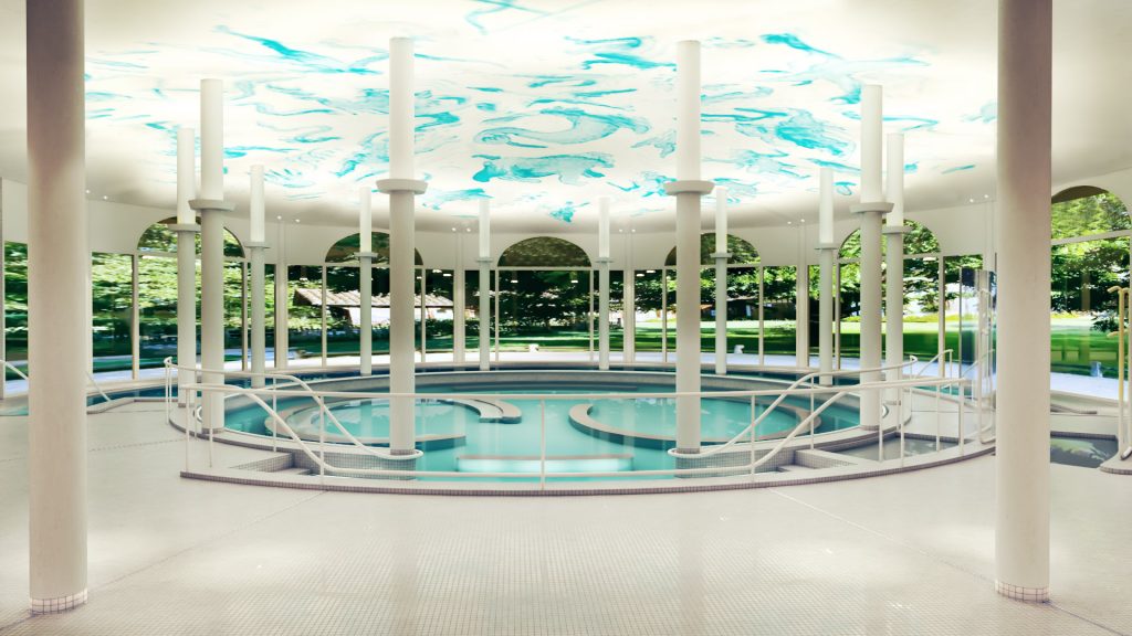 Thermes d'Eugénie-les-Bains - Nouvelle Piscine Thermale en Rotonde sur la Nature